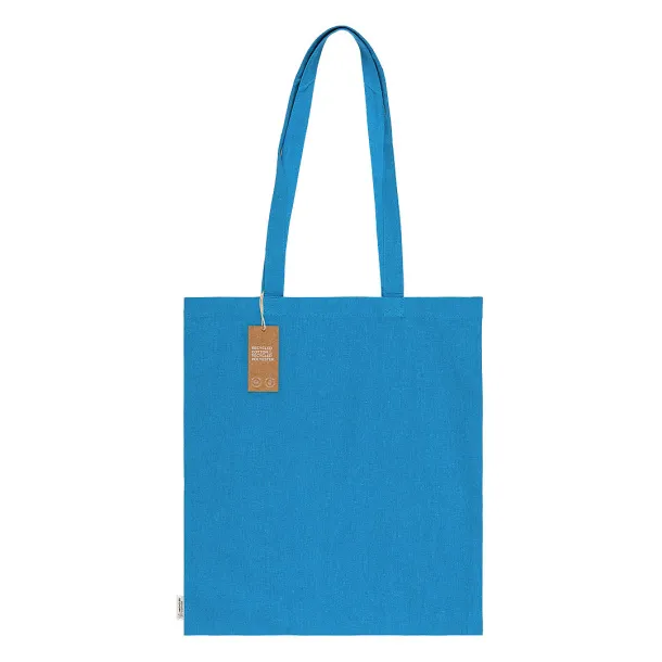 NATURELLA RECYCLE 120 Recycled cotton bag, 120 g/m2 Turquoise