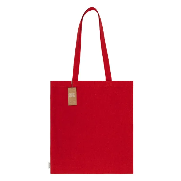 NATURELLA RECYCLE 120 Recycled cotton bag, 120 g/m2 Red