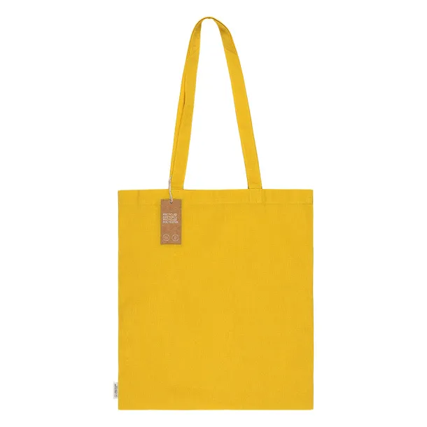 NATURELLA RECYCLE 120 Recycled cotton bag, 120 g/m2 Yellow