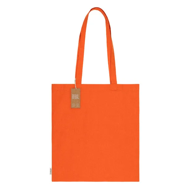 NATURELLA RECYCLE 120 Recycled cotton bag, 120 g/m2 Orange