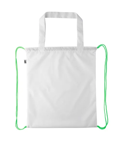 CreaDraw Shop RPET custom drawstring bag Green White