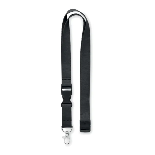 LANNYCOT Lanyard with metal hook 20mm Black