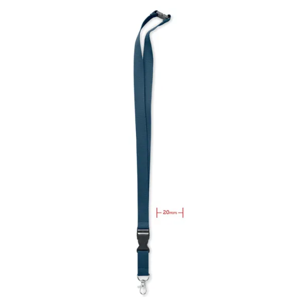 LANNYCOT Lanyard with metal hook 20mm Blue