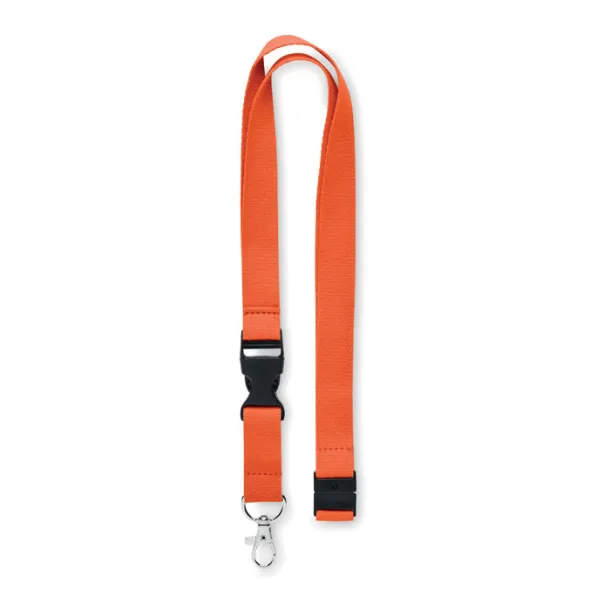 LANNYCOT Lanyard with metal hook 20mm Orange