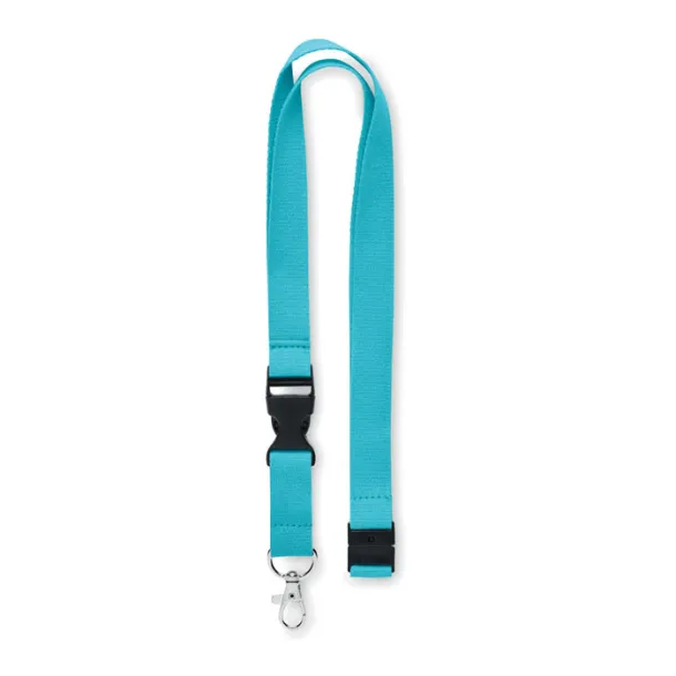 LANNYCOT Lanyard with metal hook 20mm Turquoise