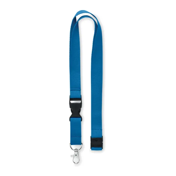 LANNYCOT Lanyard with metal hook 20mm Royal blue