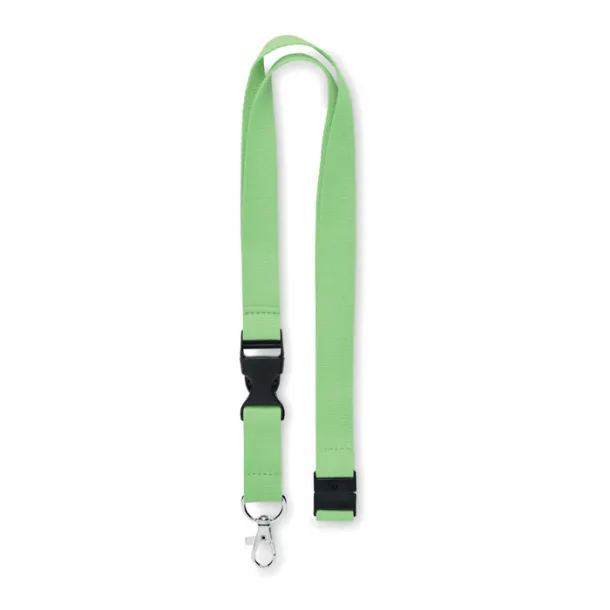 LANNYCOT Lanyard with metal hook 20mm Lime