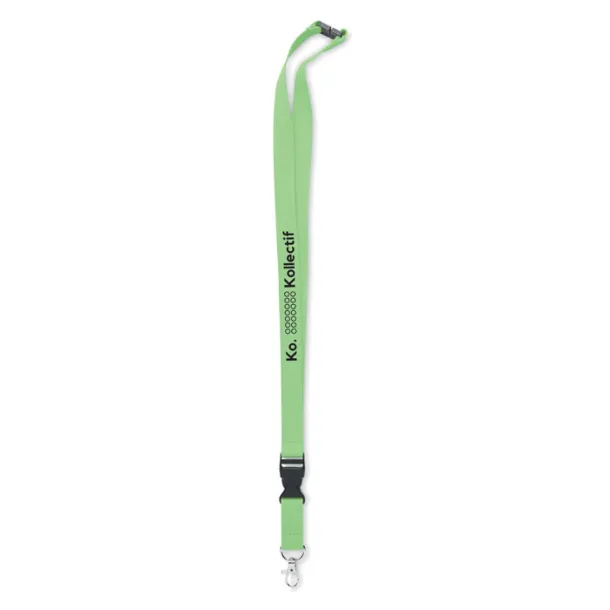 LANNYCOT Lanyard with metal hook 20mm Lime