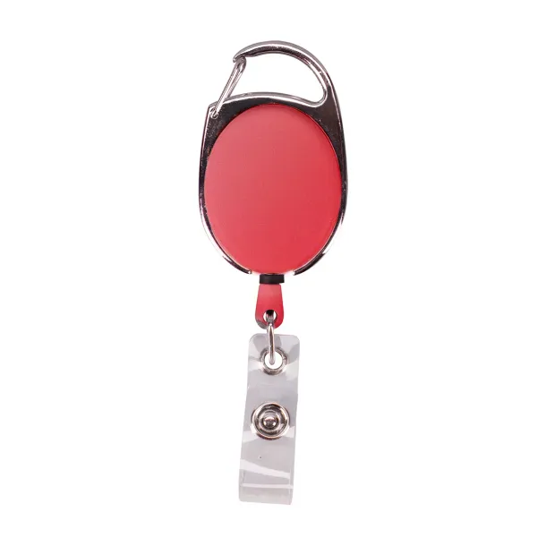 SKIPASS skipass tag with carabiner Red