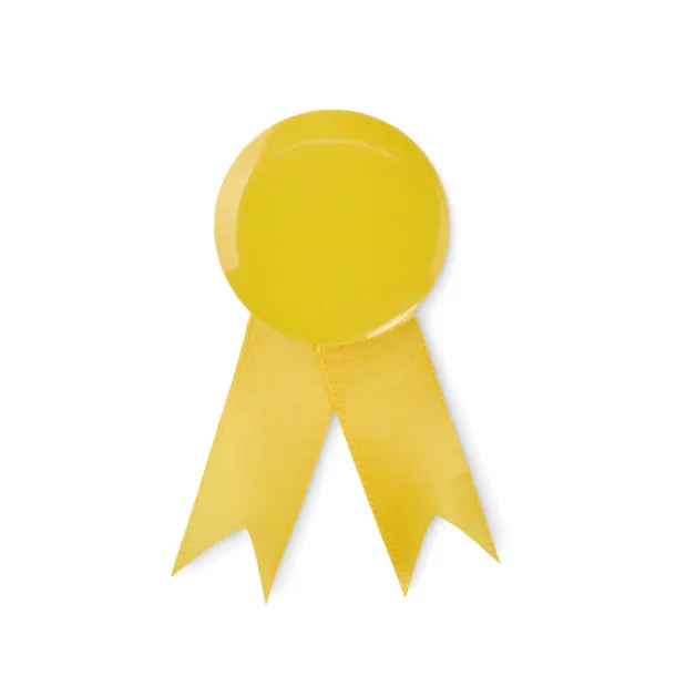 LAZO Ribbon style badge pin Yellow