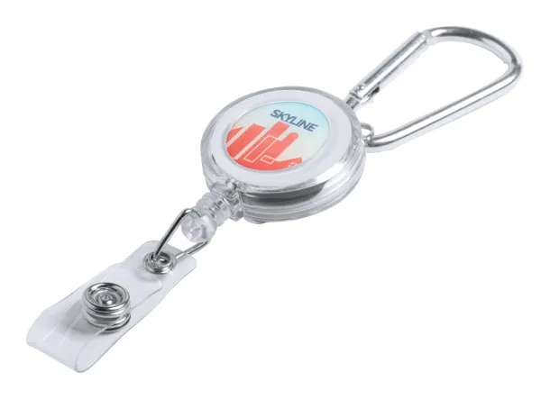 Piste pass holder White Silver