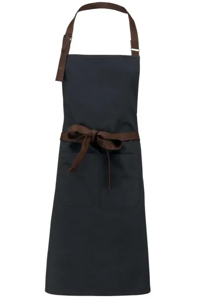  VINTAGE COTTON APRON - Kariban Vintage Charcoal