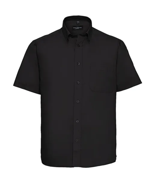  Short Sleeve Classic Twill Shirt - Russell Collection Black