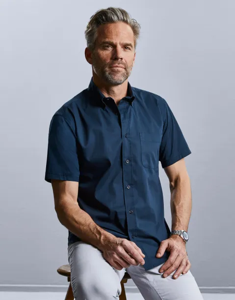  Short Sleeve Classic Twill Shirt - Russell Collection