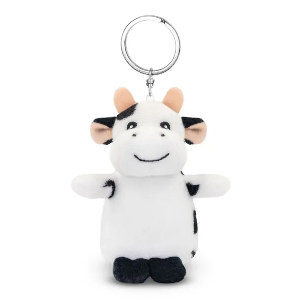 Cowie Plush cow, keyring Crna Bijela