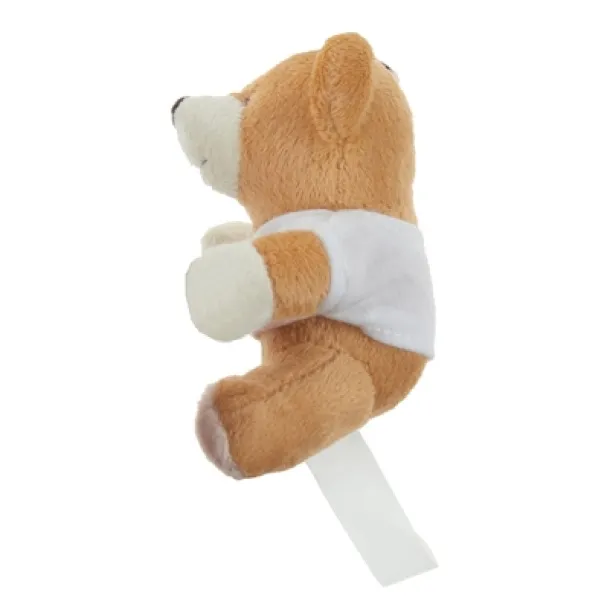 Larry Honey Plush teddy bear, keyring light brown