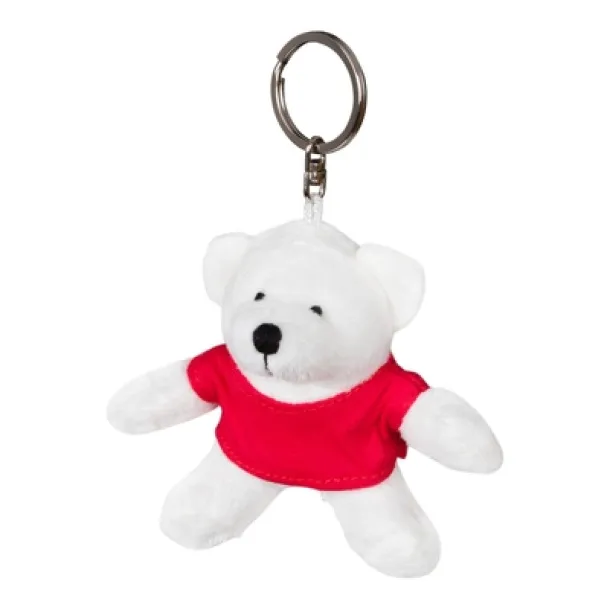 Davis Plush teddy bear, keyring white