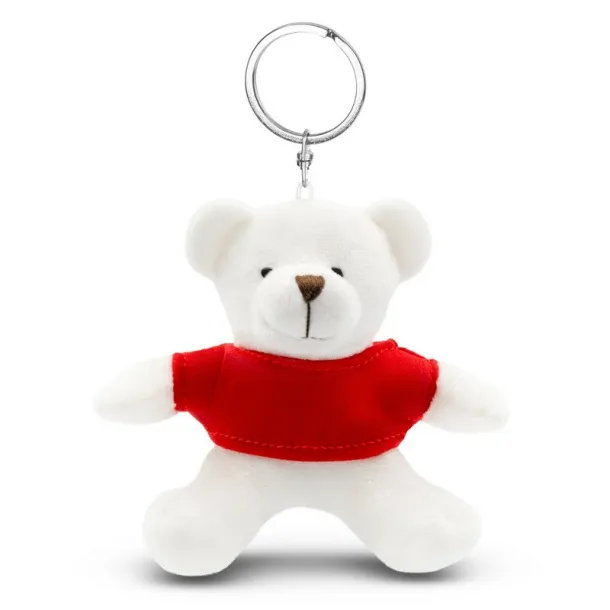 Davis Plush teddy bear, keyring Bijela