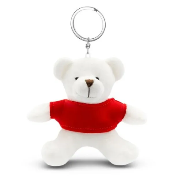 Davis Plush teddy bear, keyring white