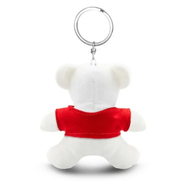 Davis Plush teddy bear, keyring Bijela