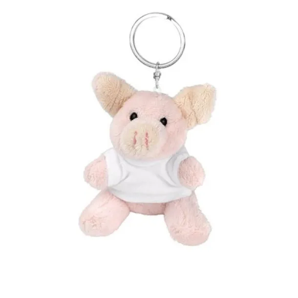 Fanny Plush piggy, keyring pink