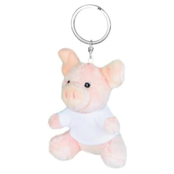 Fanny Plush piggy, keyring pink