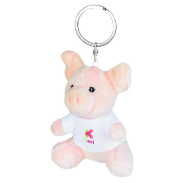 Fanny Plush piggy, keyring pink