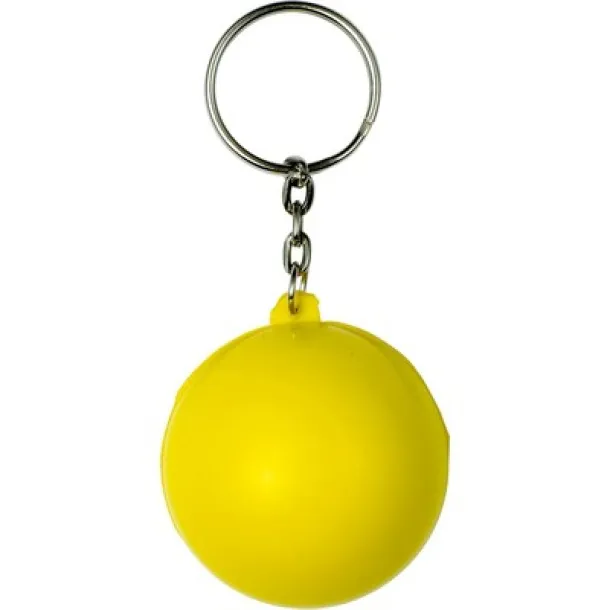  Keyring, anti stress "smiling face" Žuta