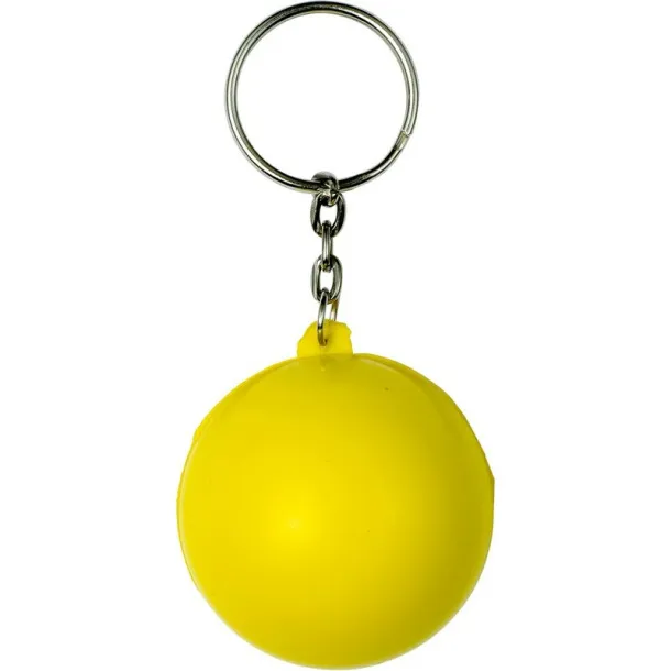  Keyring, anti stress "smiling face" Žuta