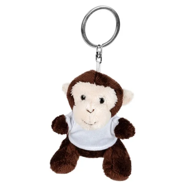 Karly Plush monkey, keyring brown