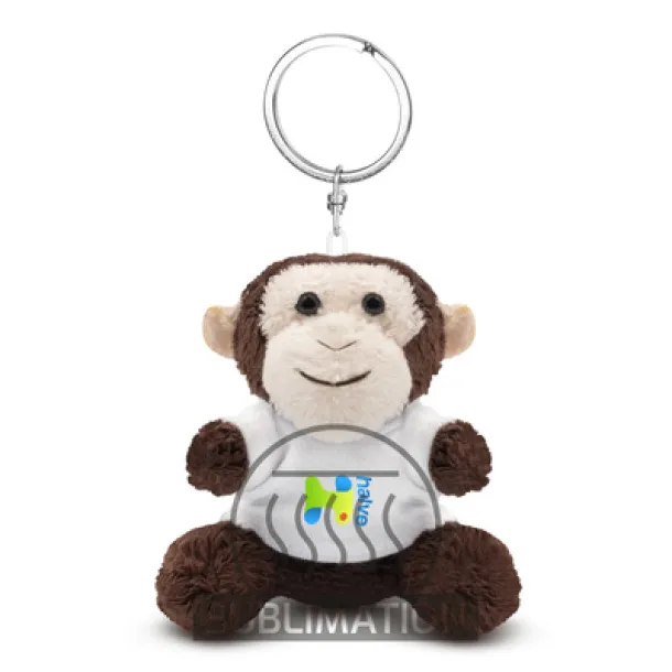 Karly Plush monkey, keyring brown