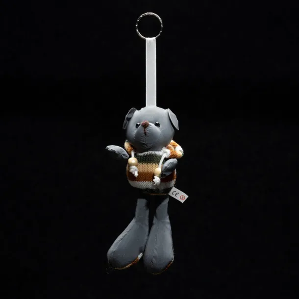 TEDDY reflective key ring Grey