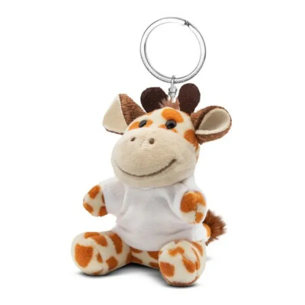 Lizzy Plush giraffe, keyring light brown