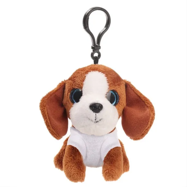 Polly Plush dog, hanger brown