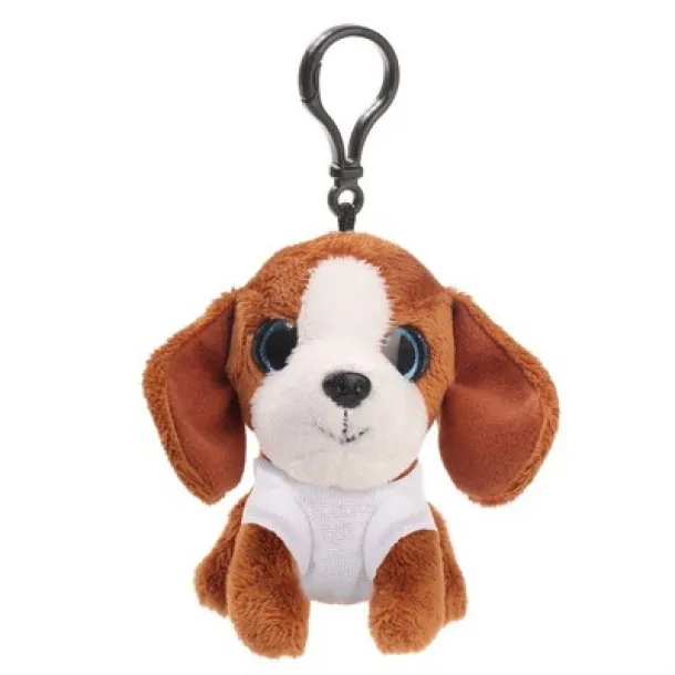 Polly Plush dog, hanger brown