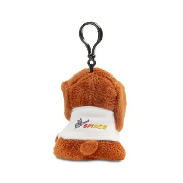 Polly Plush dog, hanger brown