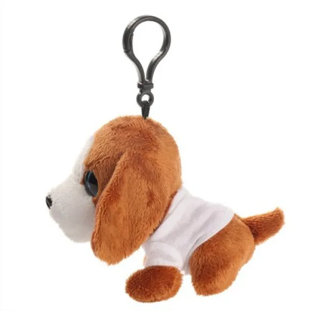 Polly Plush dog, hanger brown