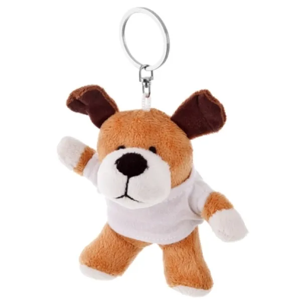 Grover Plush dog, keyring light brown