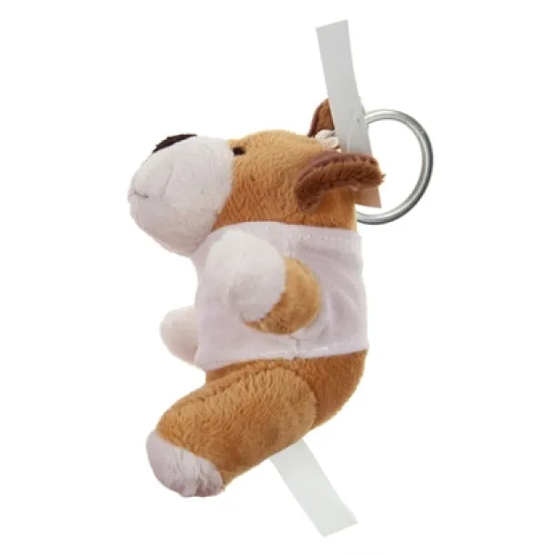 Grover Plush dog, keyring light brown