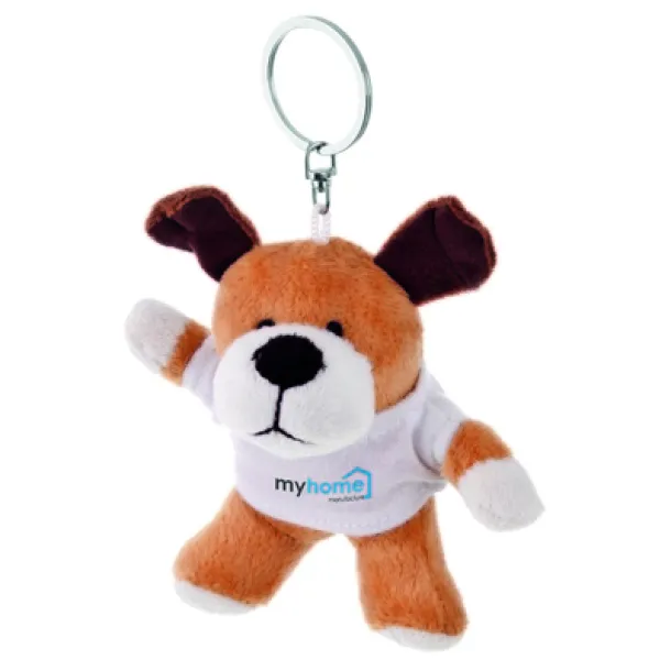 Grover Plush dog, keyring light brown