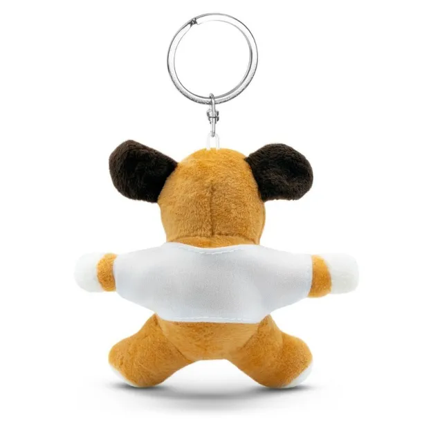 Grover Plush dog, keyring light brown