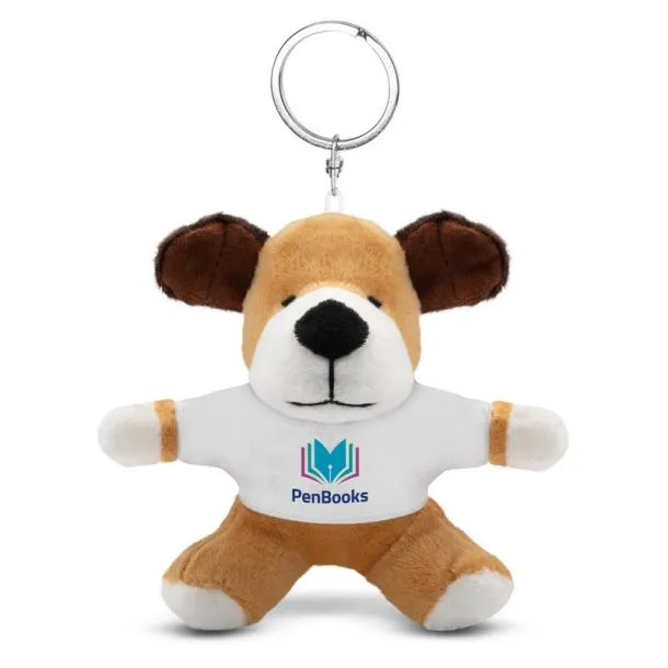 Grover Plush dog, keyring light brown