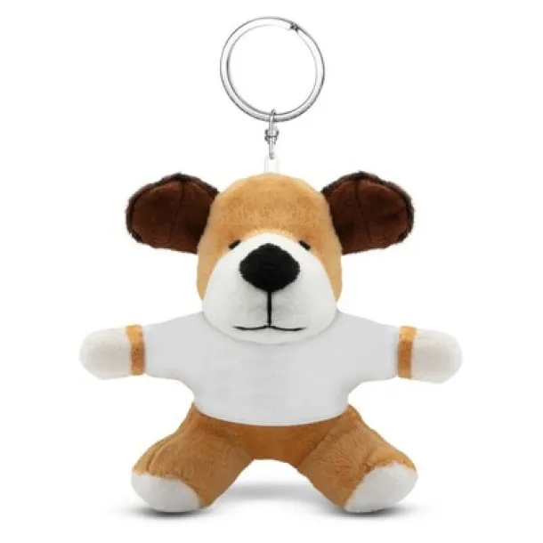 Grover Plush dog, keyring light brown