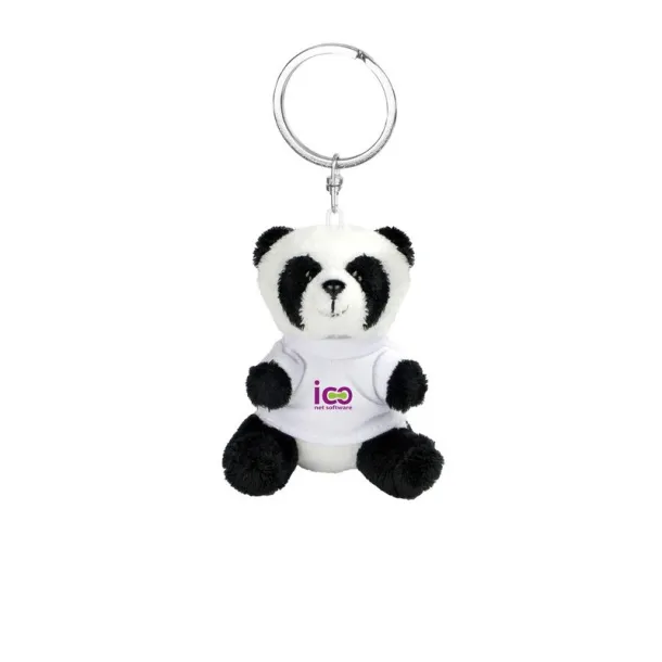 Bea Plush panda, keyring Crna Bijela