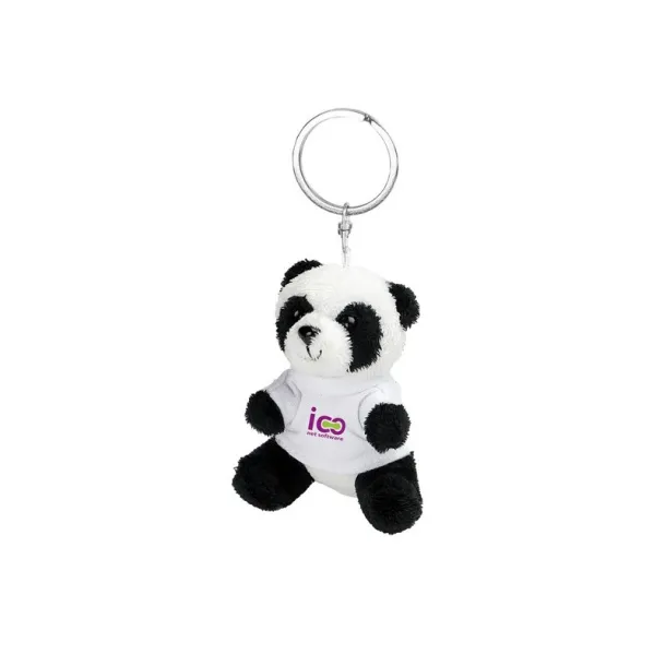 Bea Plush panda, keyring Crna Bijela