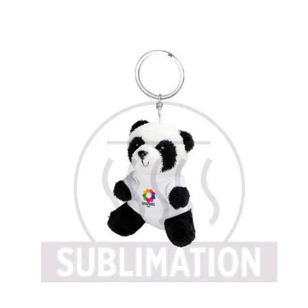 Bea Plush panda, keyring Crna Bijela
