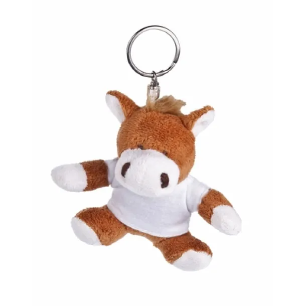 Nero Plush horse, keyring brown