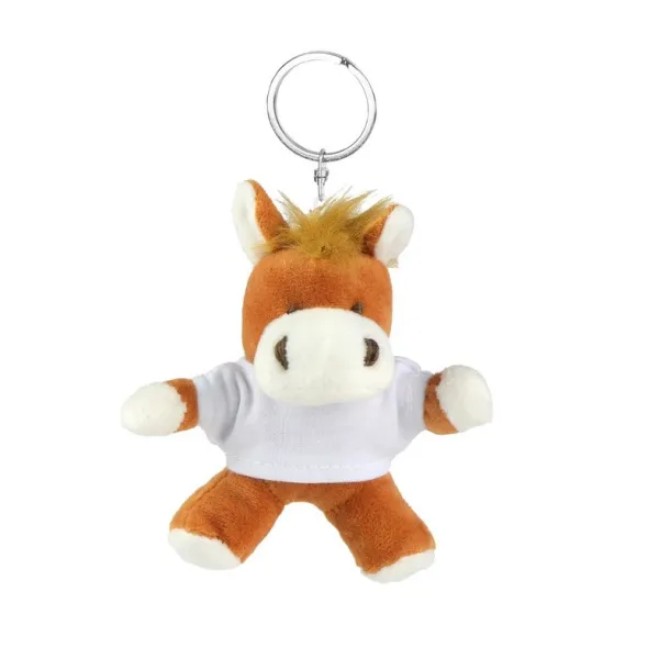 Nero Plush horse, keyring brown