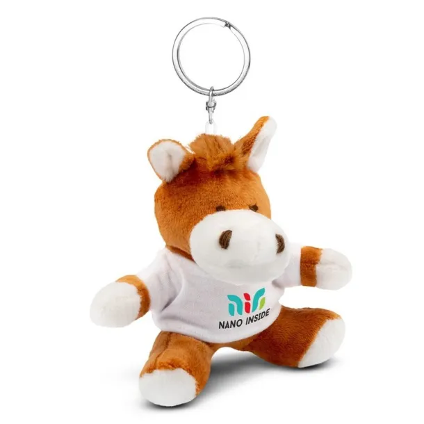 Nero Plush horse, keyring brown