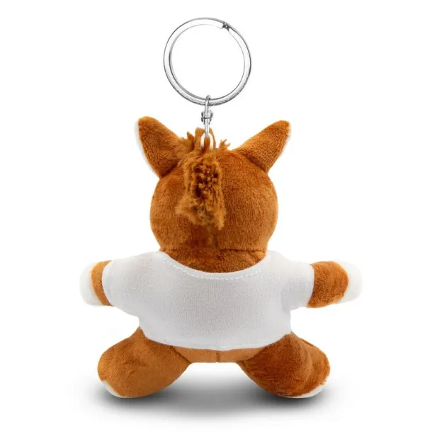 Nero Plush horse, keyring brown